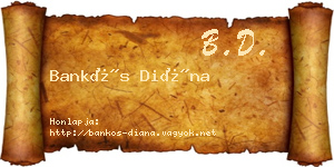 Bankós Diána névjegykártya